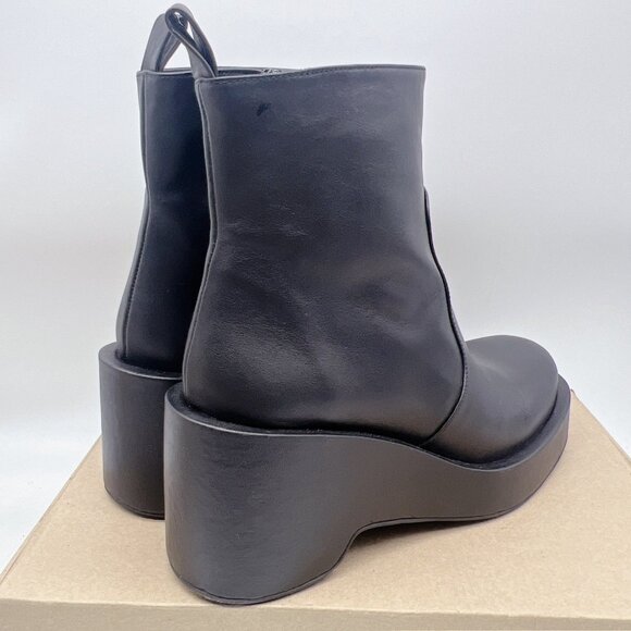 Paloma Barcelo Zuri Black Leather Platform Ankle Boots Size EU 40 US 10 $445 - Picture 7 of 12